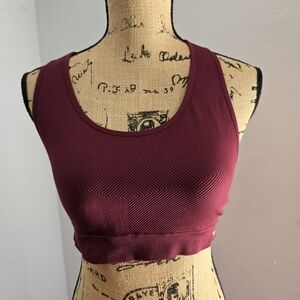 Reebok RBX Maroon Sports Bra Halter Back Large